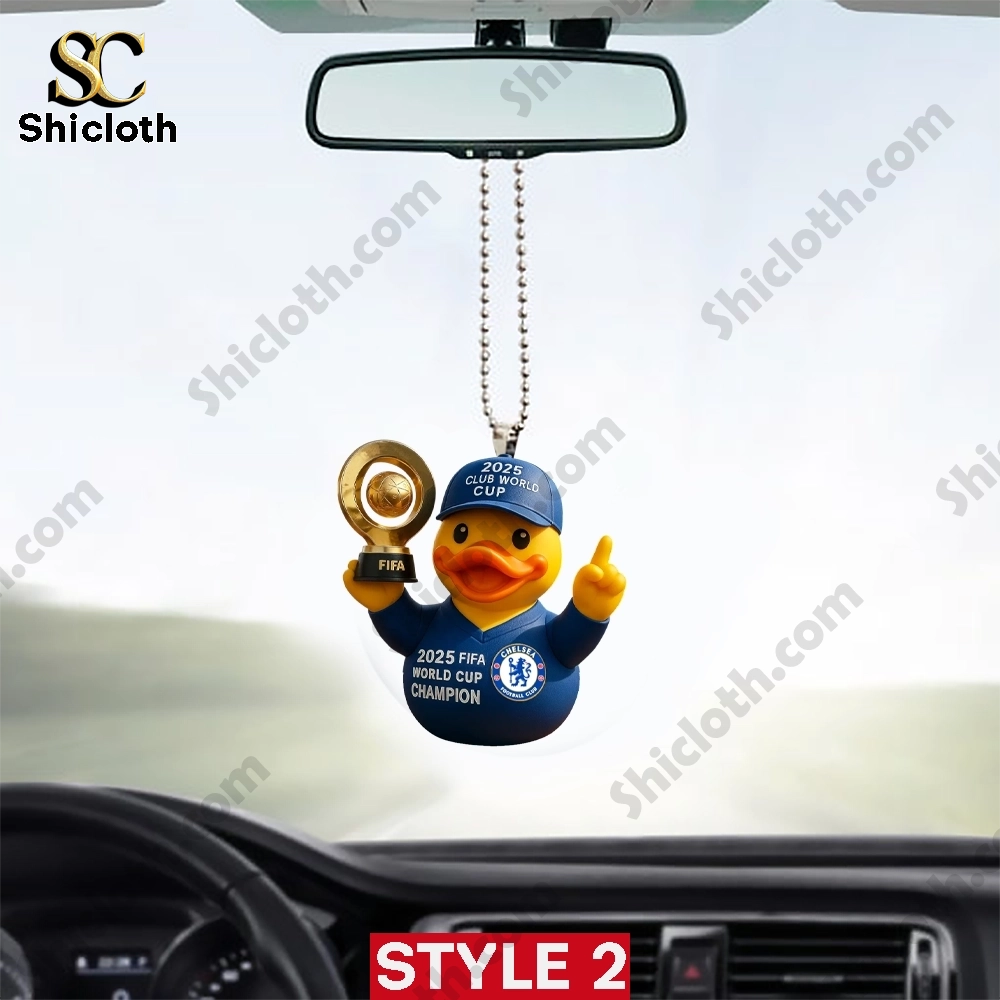 Chelsea FIFA Club World Cup 2025 Champions Duck Ornament 4 Chelsea FIFA Club World Cup 2025 Champions Duck Ornament - Image 4