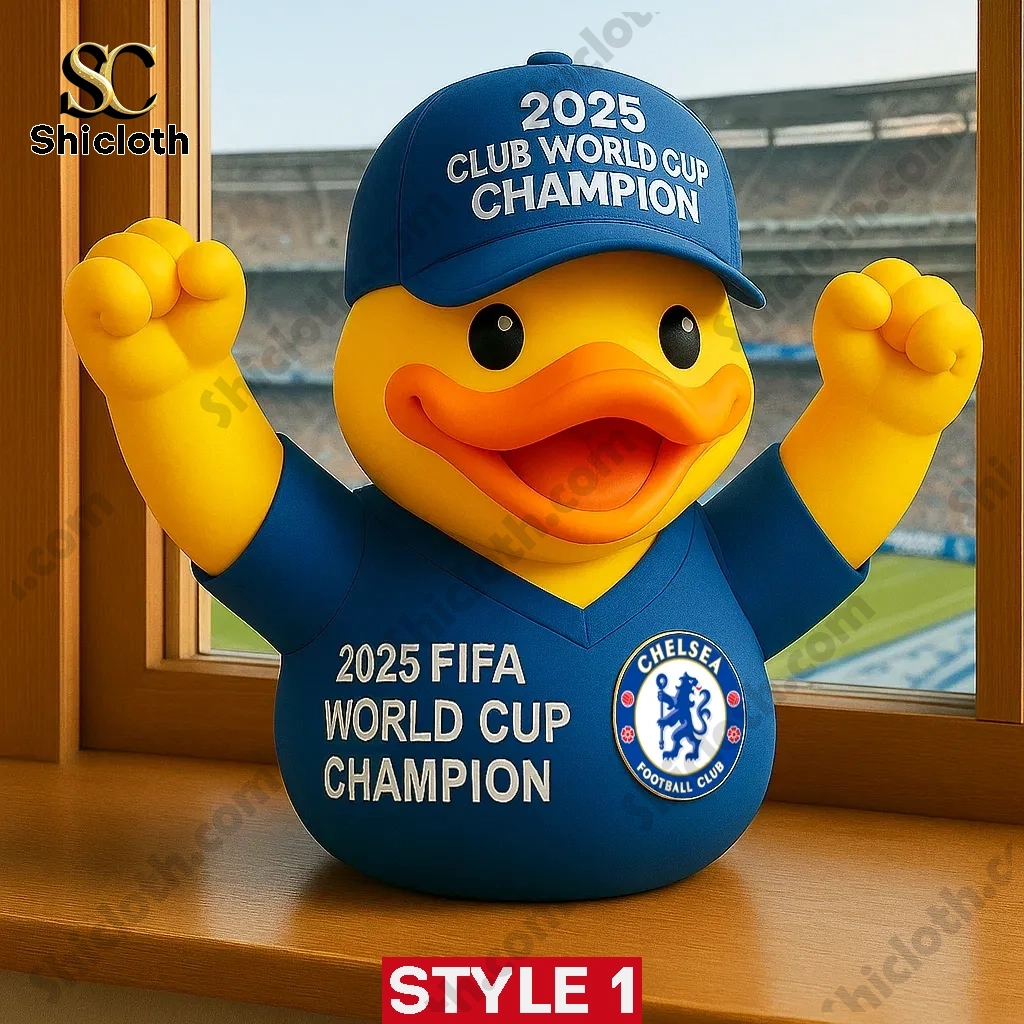 Chelsea FIFA Club World Cup 2025 Champions Duck Ornament