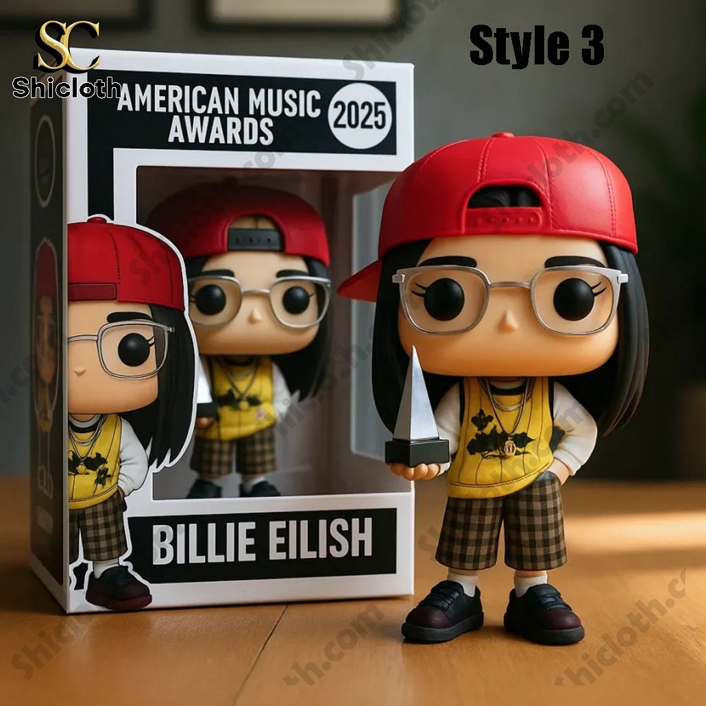 Billie Eilish AMA 2025 Commemorative Pop Figure Doll 3 Billie Eilish AMA 2025 Commemorative Pop Figure Doll - Image 3