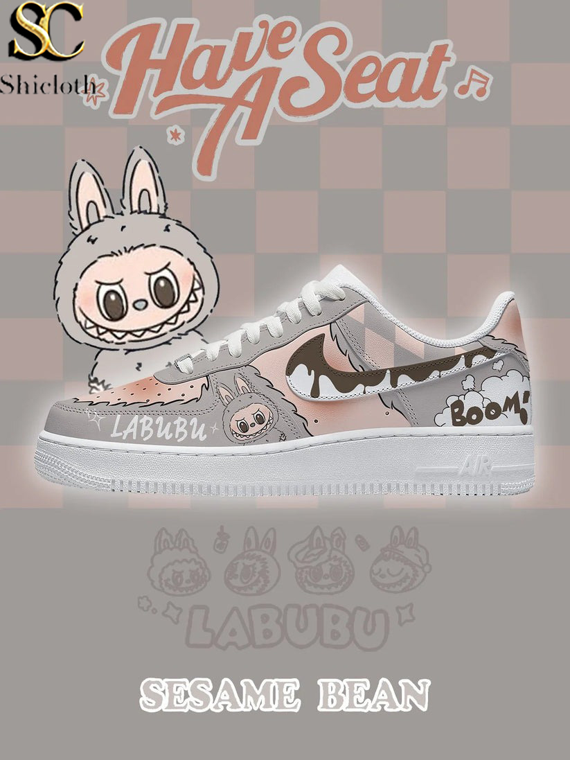 Labubu Sesame Bean Air Force Shoes