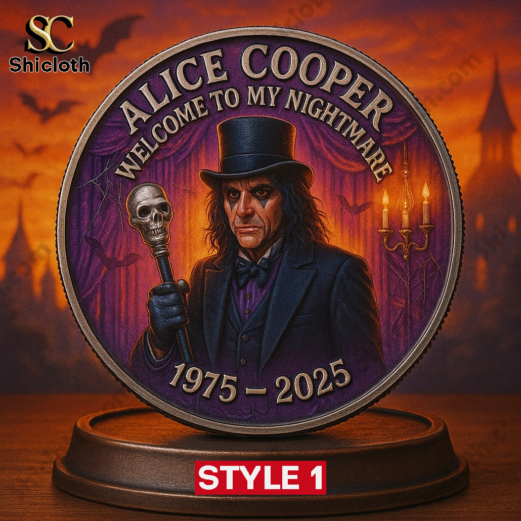 Alice Cooper Welcome to My Nightmare 50th Anniversary Coin