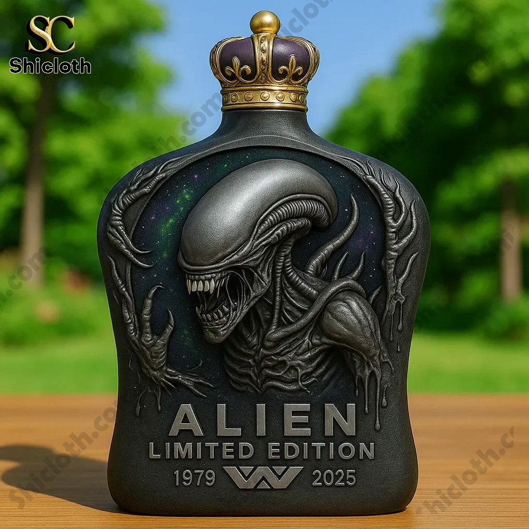 Alien Limited Edition Crown Royal Whiskey Bottle