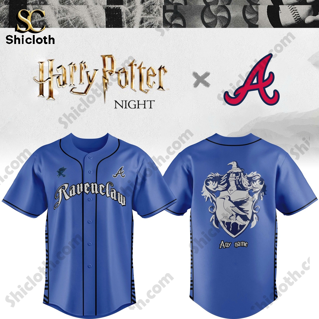 Atlanta Braves Ravenclaw House Baseball Jersey
