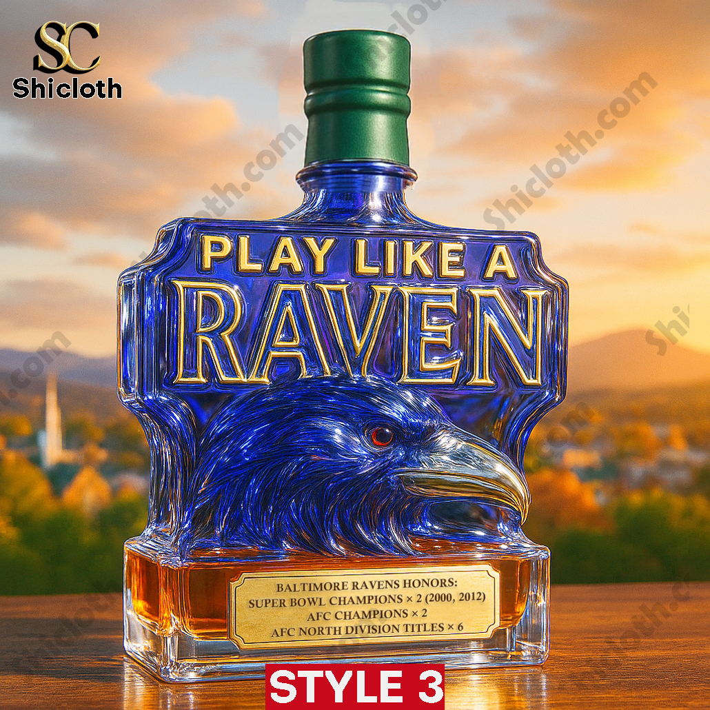 Baltimore Ravens Supers Bowl Champs Whiskey Bottle 3 Baltimore Ravens Supers Bowl Champs Whiskey Bottle - Image 3