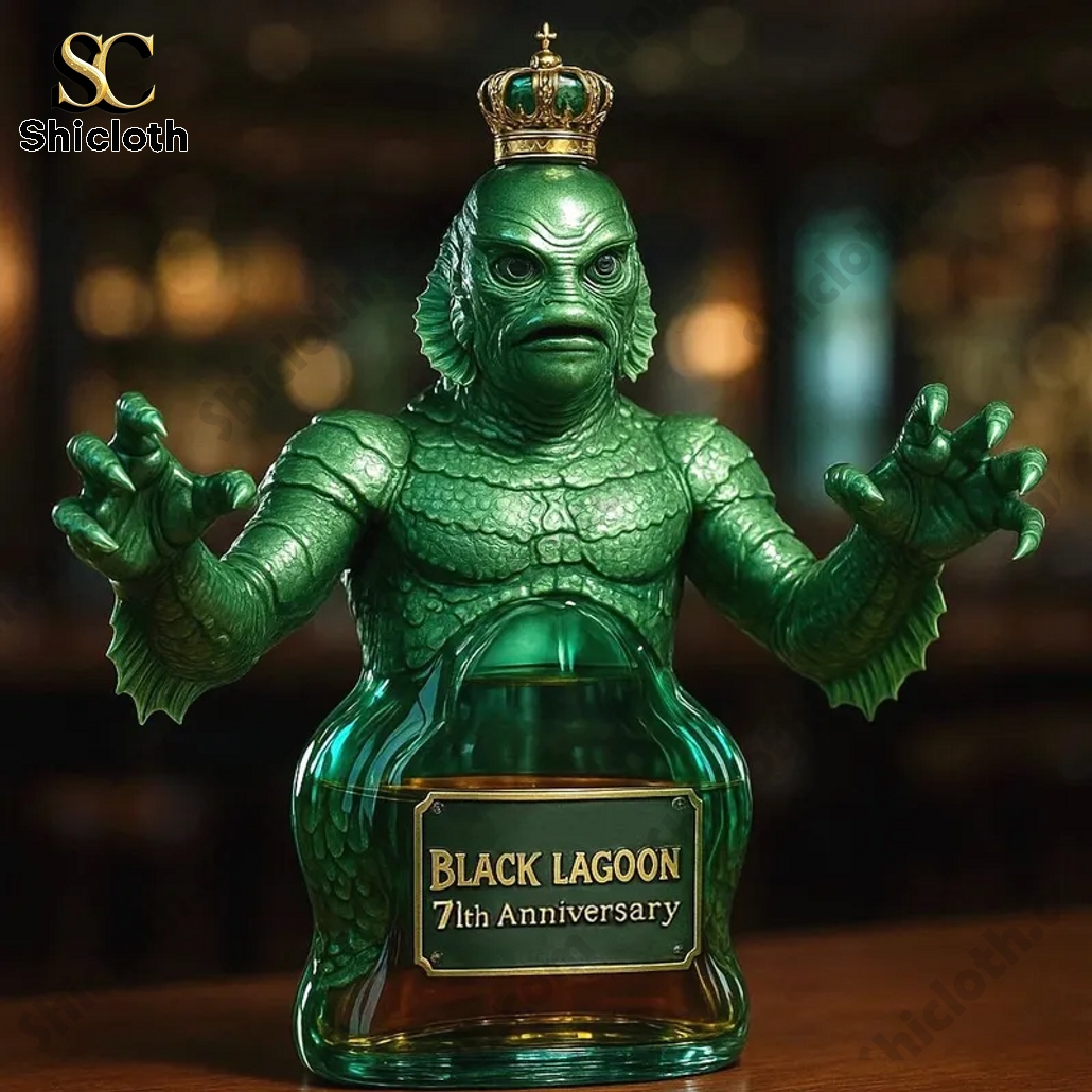 Black Lagoon 71st Anniversary Whisky Bottle