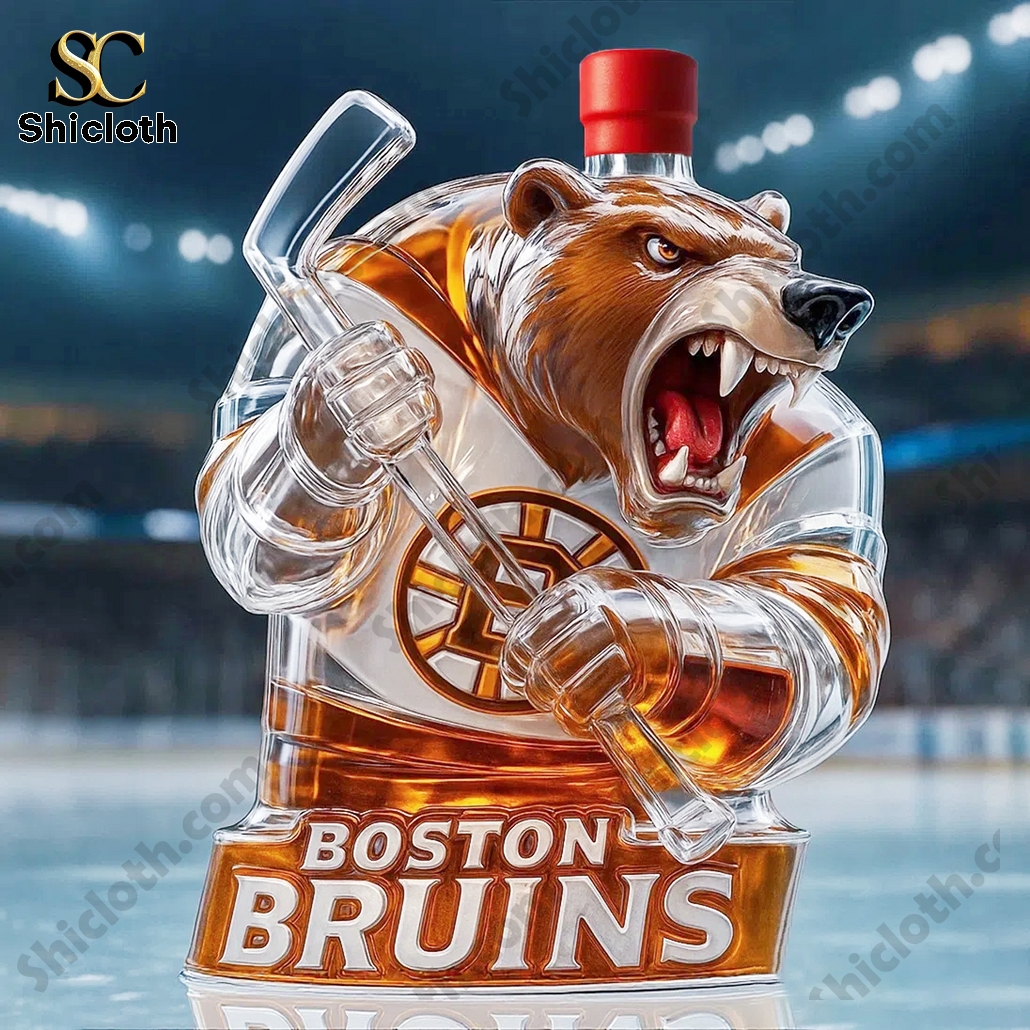 Boston Bruins Blades the Bruin Mascot Whisky Bottle 3 Boston Bruins Blades the Bruin Mascot Whisky Bottle - Image 3