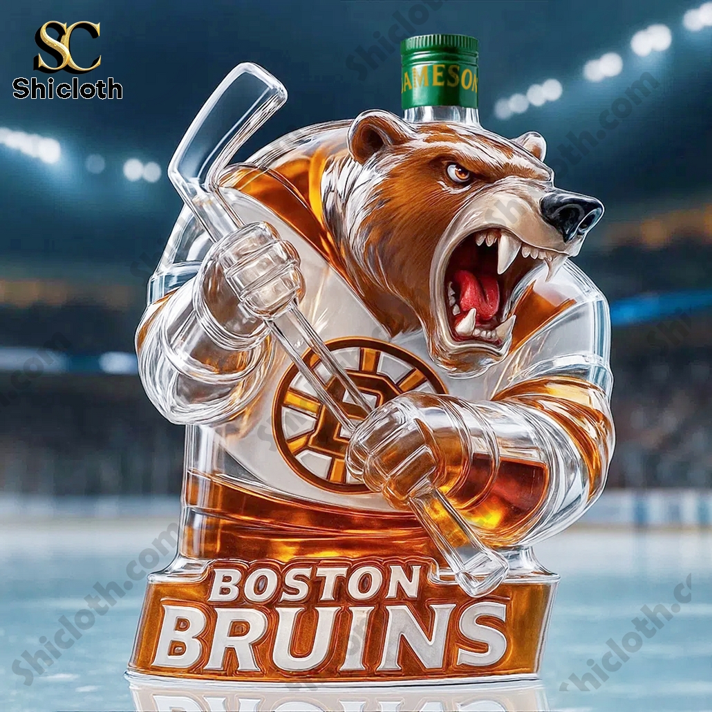 Boston Bruins Blades the Bruin Mascot Whisky Bottle 4 Boston Bruins Blades the Bruin Mascot Whisky Bottle - Image 4
