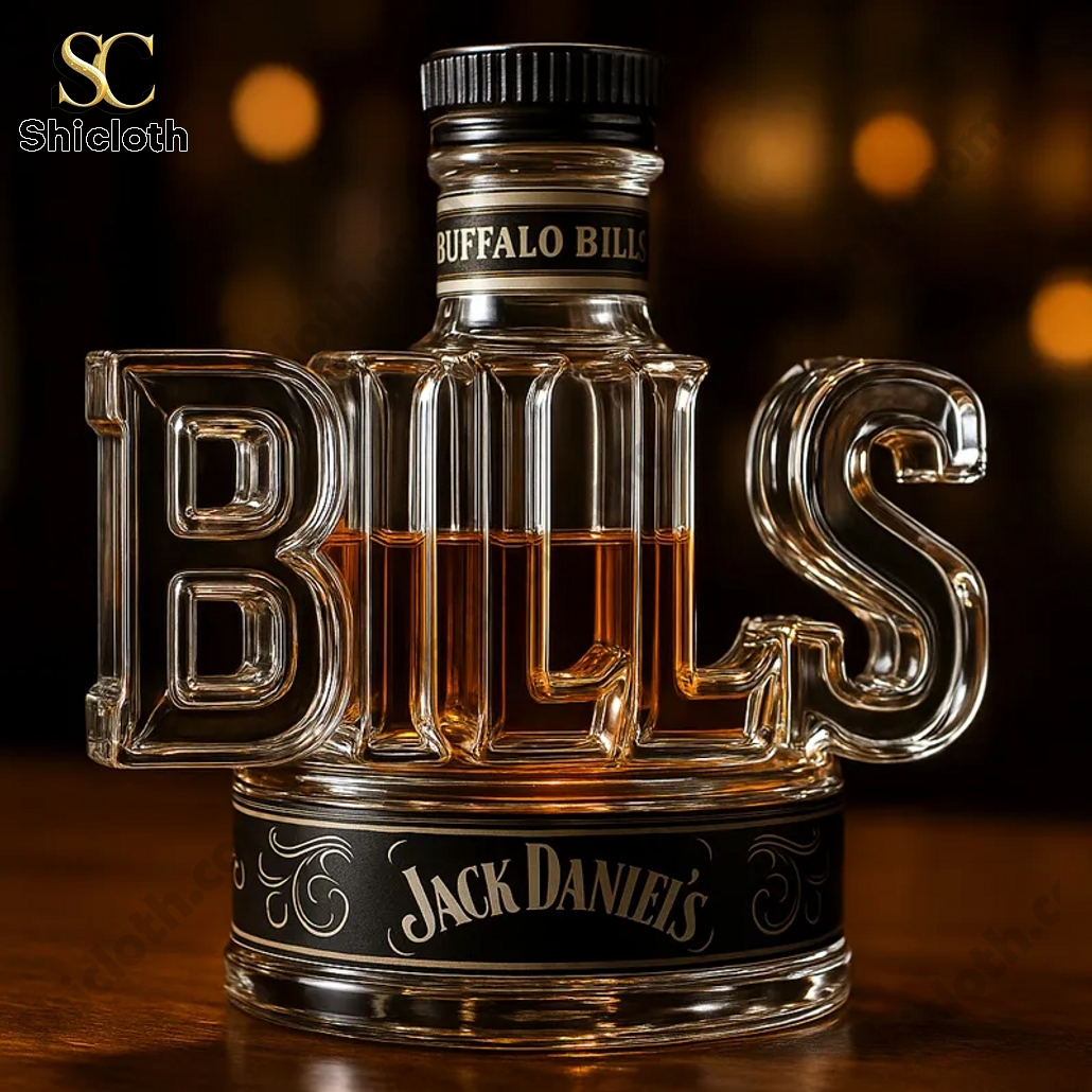 Buffalo Bills Word Helmet Whiskey Bottle 3 Buffalo Bills Word Helmet Whiskey Bottle - Image 3