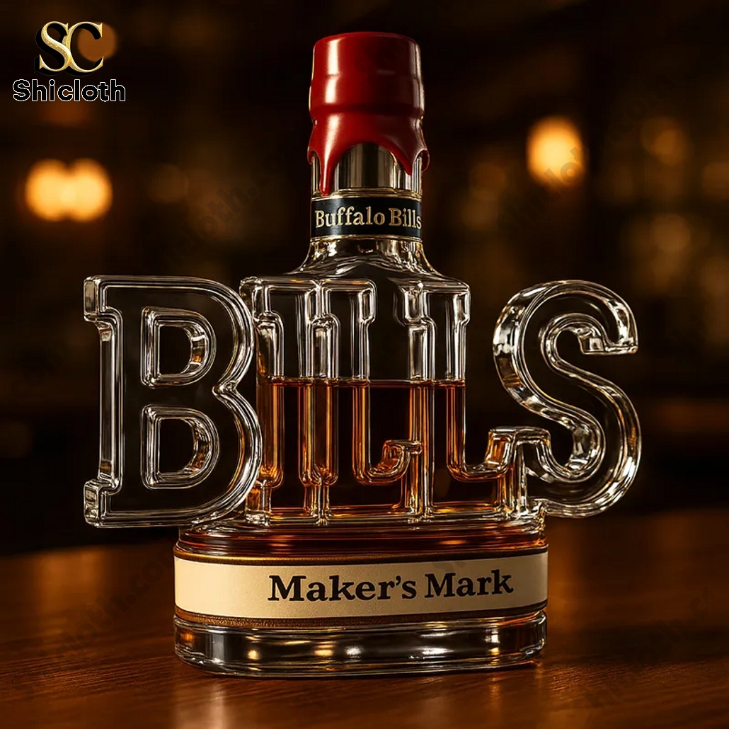 Buffalo Bills Word Helmet Whiskey Bottle 4 Buffalo Bills Word Helmet Whiskey Bottle - Image 4