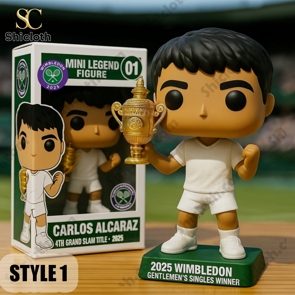 Carlos Alcaraz 2025 Wimbledon Champion Legend Figure