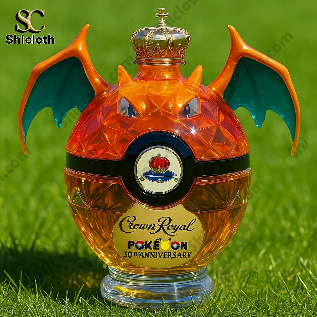 Charizard Pokémon Ball Whiskey Bottle