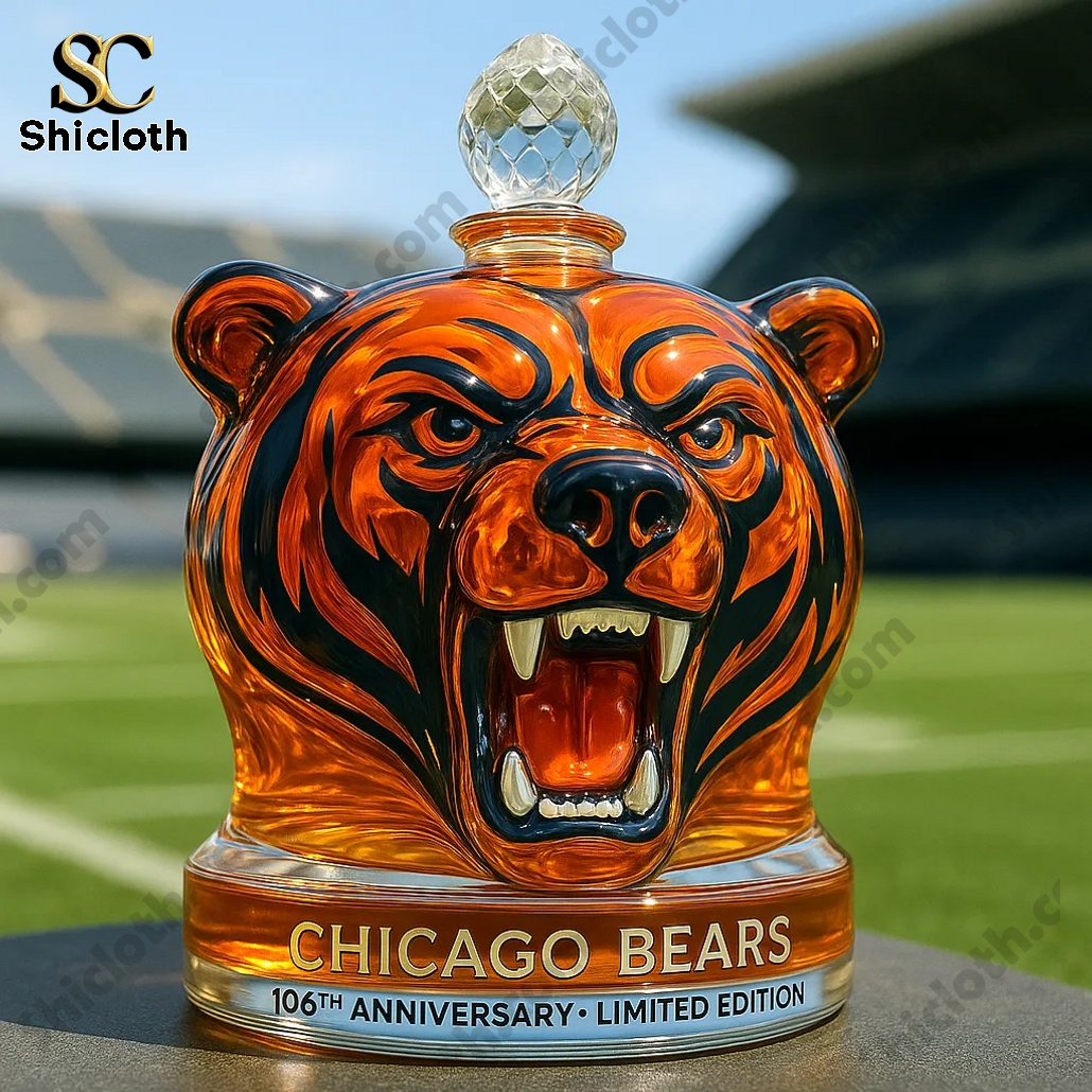 Chicago Bears 106th Anniversary Whiskey Bottle