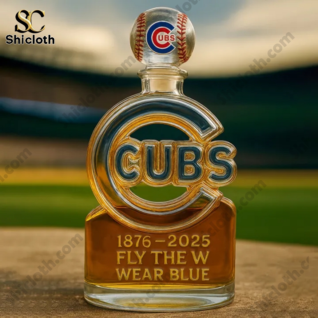 Chicago Cubs 149th Anniversary Whiskey Bottle