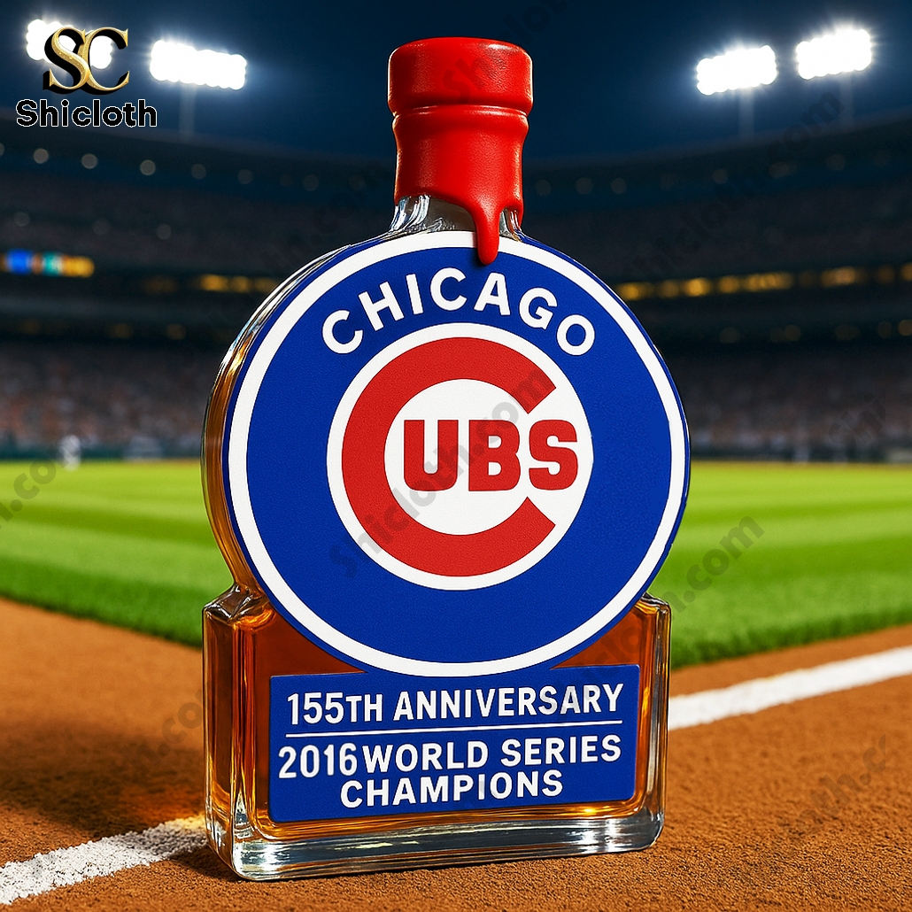 Chicago Cubs 155th Anniversary Whiskey Bottle 4 Chicago Cubs 155th Anniversary Whiskey Bottle - Image 4