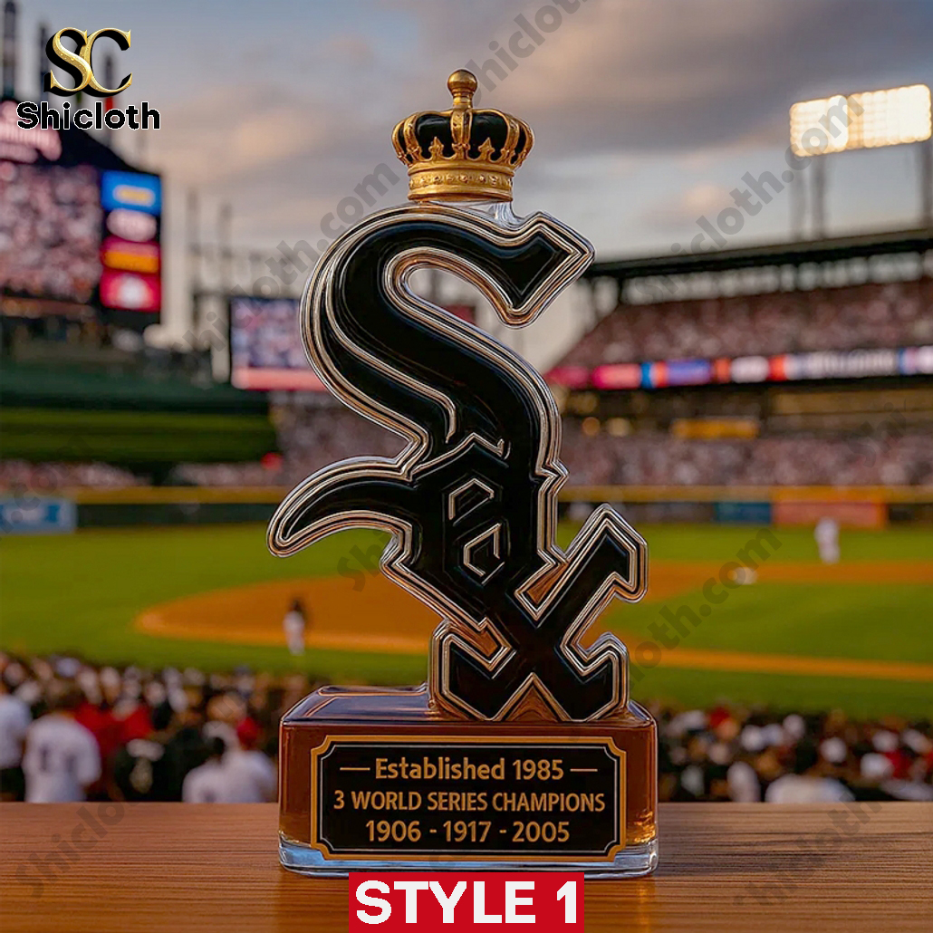 Chicago White Sox 3 World Series Champions Whiskey Bottle