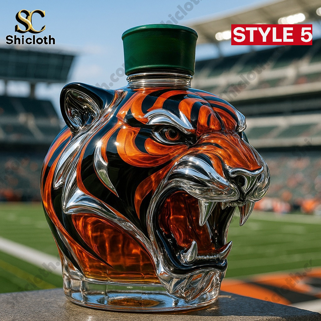 Cincinnati Bengals Established 1968-2025 Whiskey Bottle 5 Cincinnati Bengals Established 1968-2025 Whiskey Bottle - Image 5
