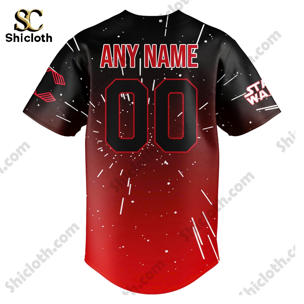 Alternative view of Cincinnati Reds 2025 Star Wars Night Custom Baseball Jersey