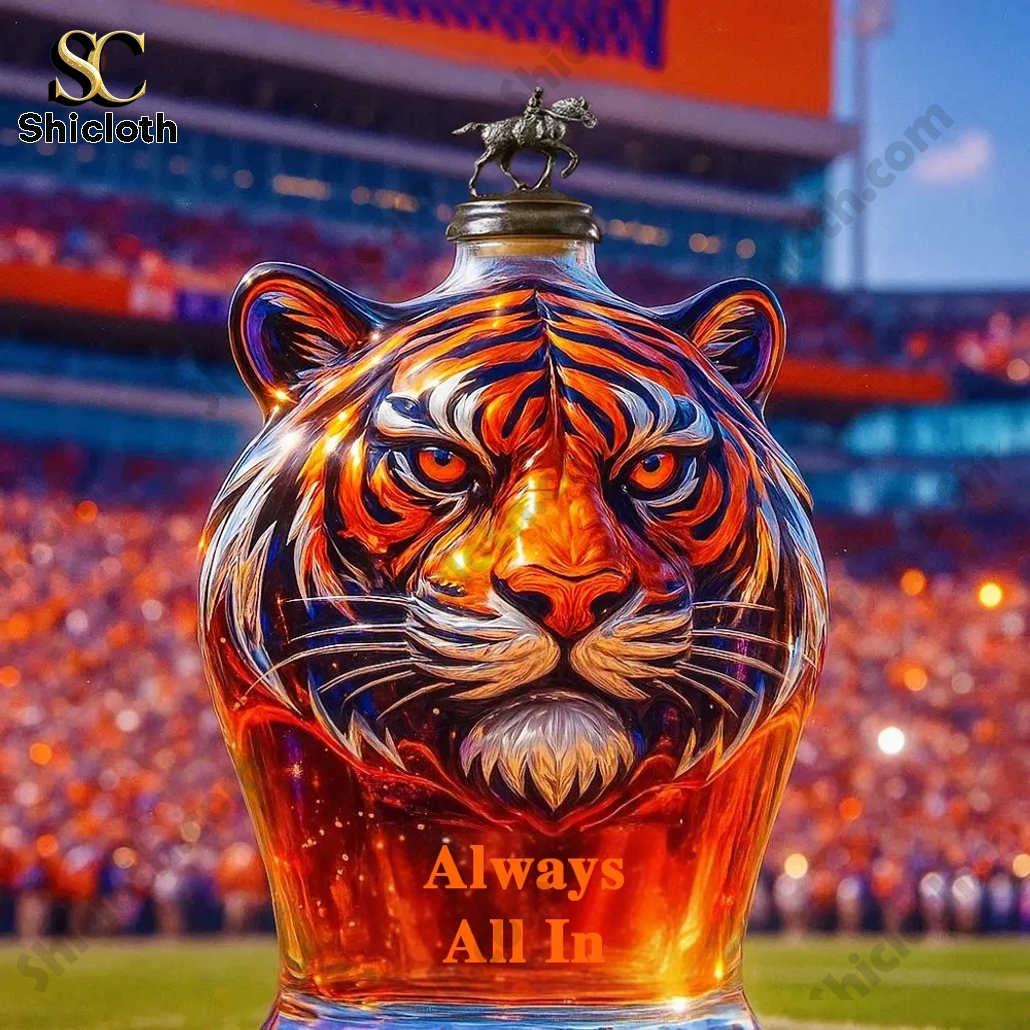 Clemson Tigers Always All In Whiskey Bottle 3 Clemson Tigers Always All In Whiskey Bottle - Image 3