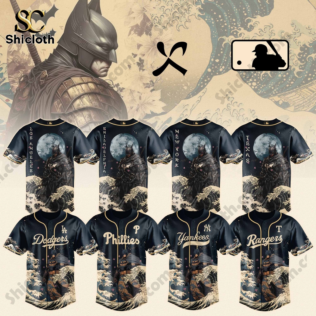 Custom MLB Team MLB Batman Samurai Japan Baseball Jersey
