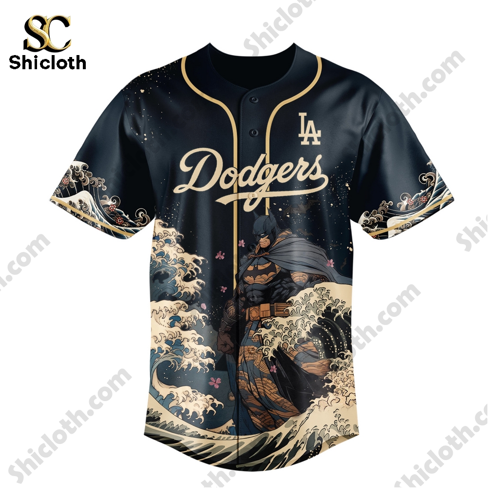 Custom MLB Team MLB Batman Samurai Japan Baseball Jersey 8 Custom MLB Team MLB Batman Samurai Japan Baseball Jersey - Image 8