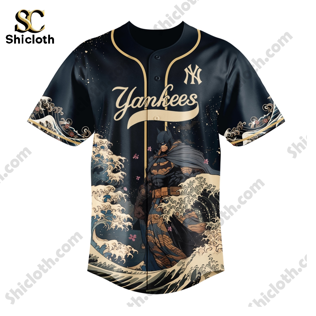 Custom MLB Team MLB Batman Samurai Japan Baseball Jersey 9 Custom MLB Team MLB Batman Samurai Japan Baseball Jersey - Image 9