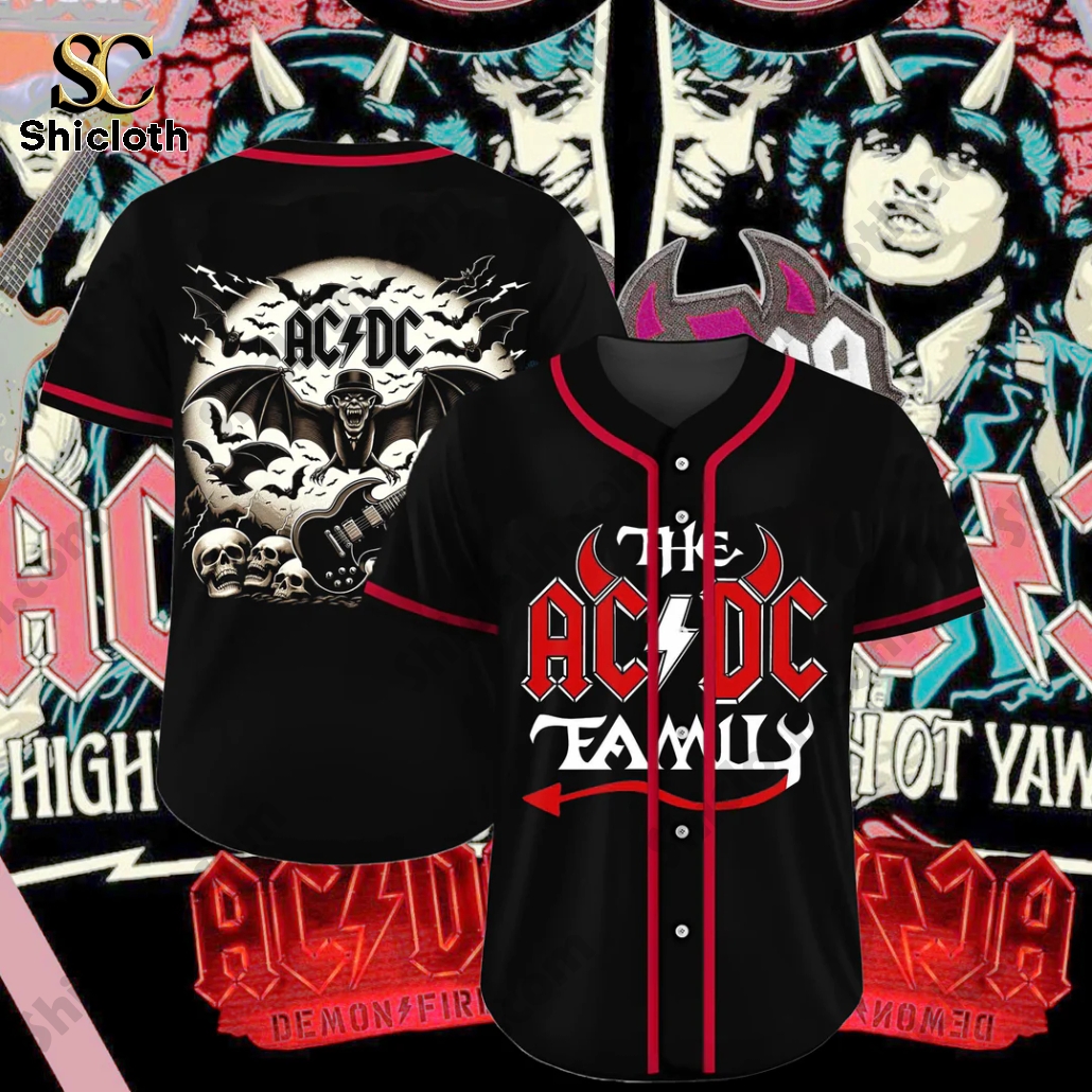 Custom The AC/DC Tamlly Baseball Jersey