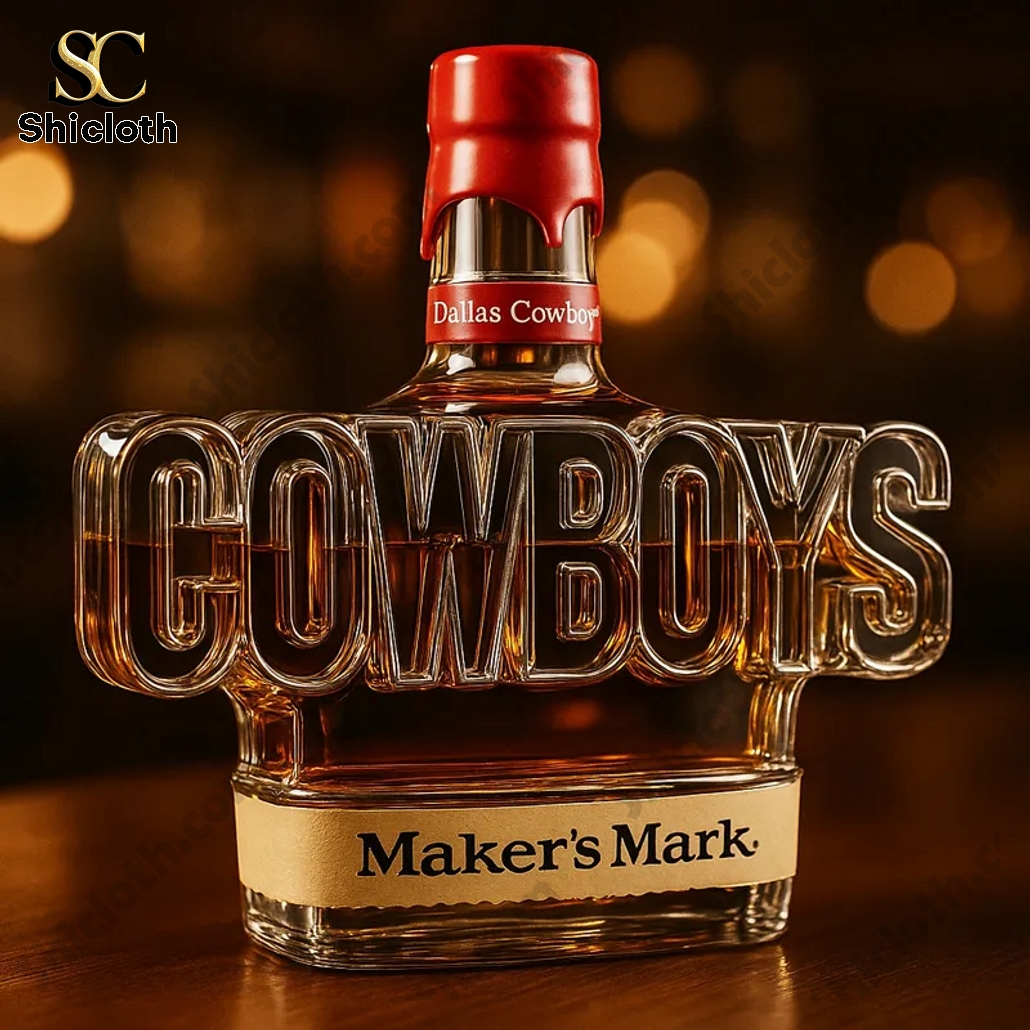 Dallas Cowboys Word Helmet Whiskey Bottle 4 Dallas Cowboys Word Helmet Whiskey Bottle - Image 4