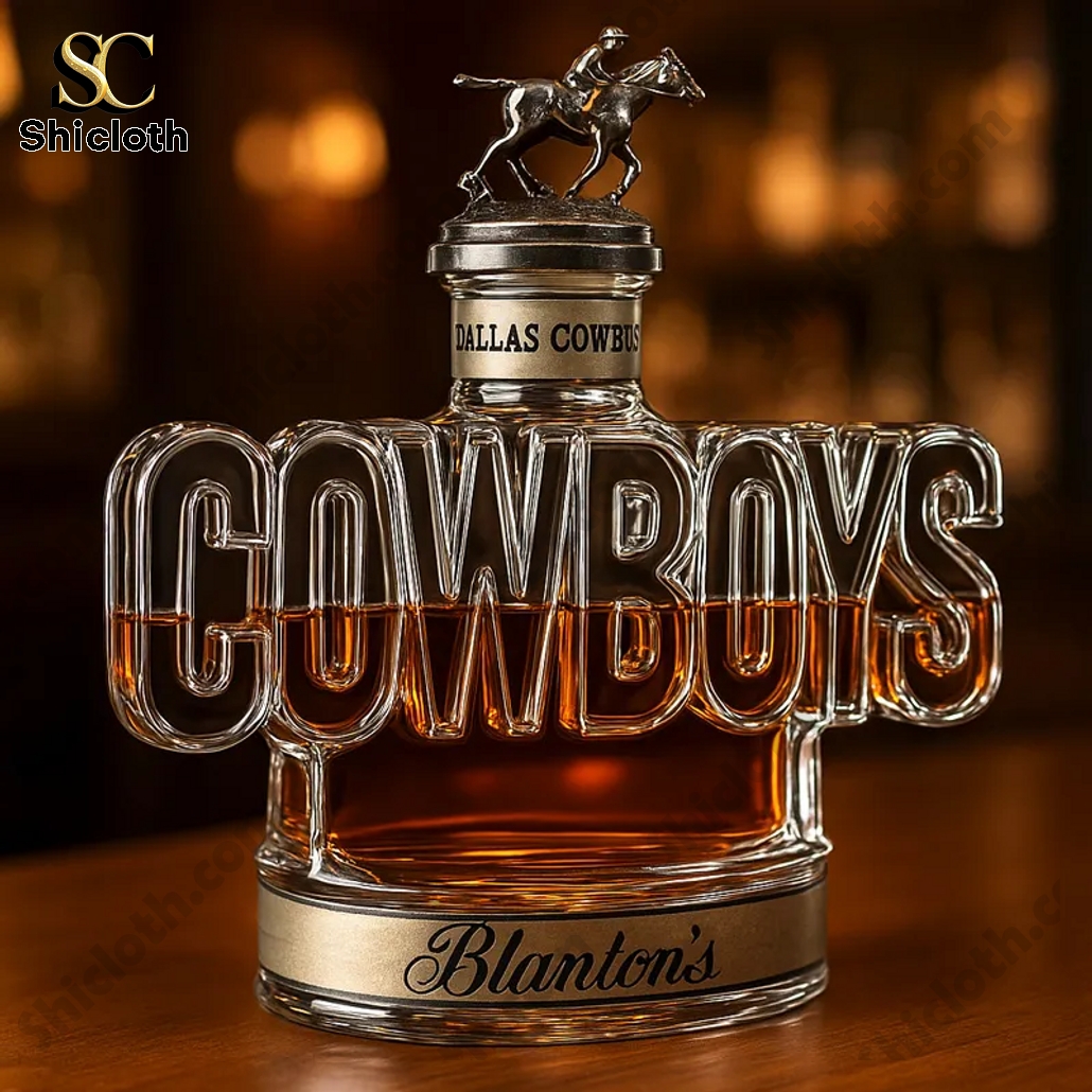 Dallas Cowboys Word Helmet Whiskey Bottle 5 Dallas Cowboys Word Helmet Whiskey Bottle - Image 5