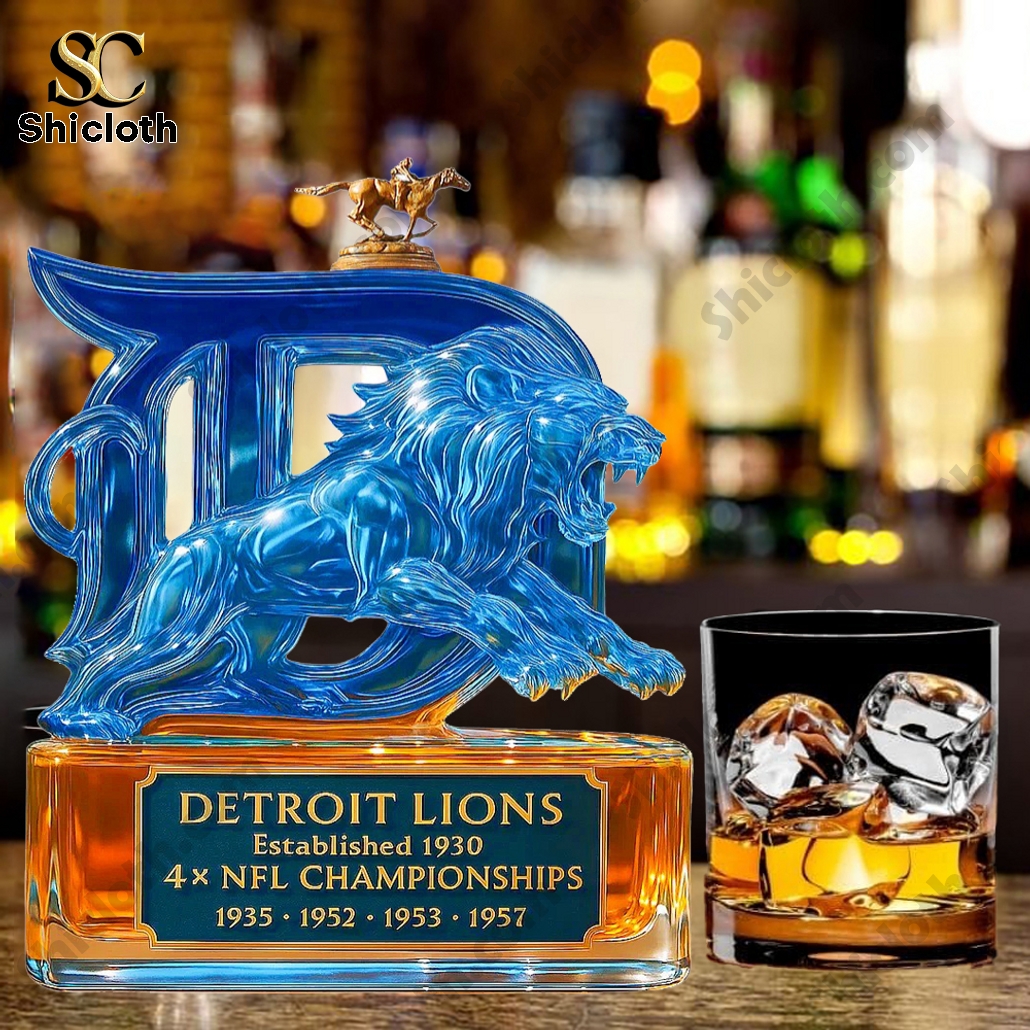 Detroit Lions 2025 Limited Edition Whiskey Bottle 4 Detroit Lions 2025 Limited Edition Whiskey Bottle - Image 4