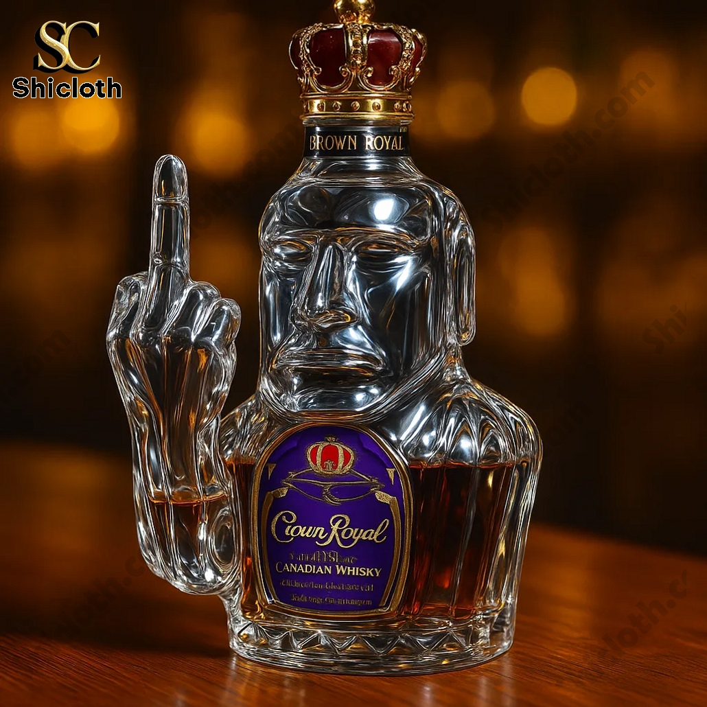 Easter Island Moai Whiskey Bottle