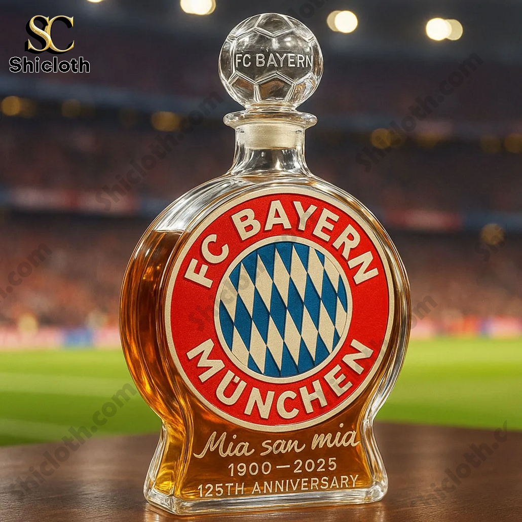 FC Bayern Munich 125TH ANNIVERSARY Whiskey Bottle