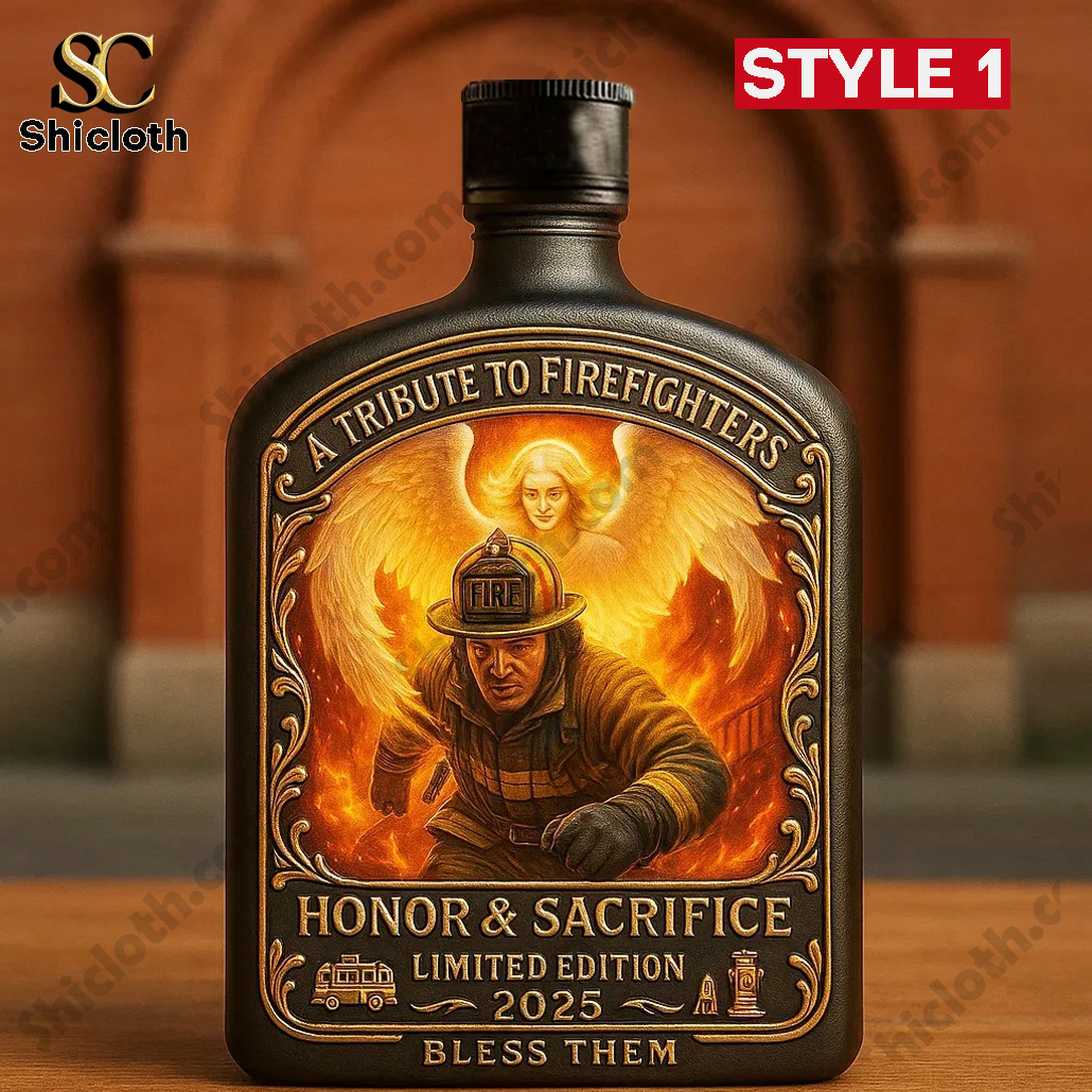 Firefighters Tribute Honor and Sacrifice Blessing Limited Edition Whisky Bottle
