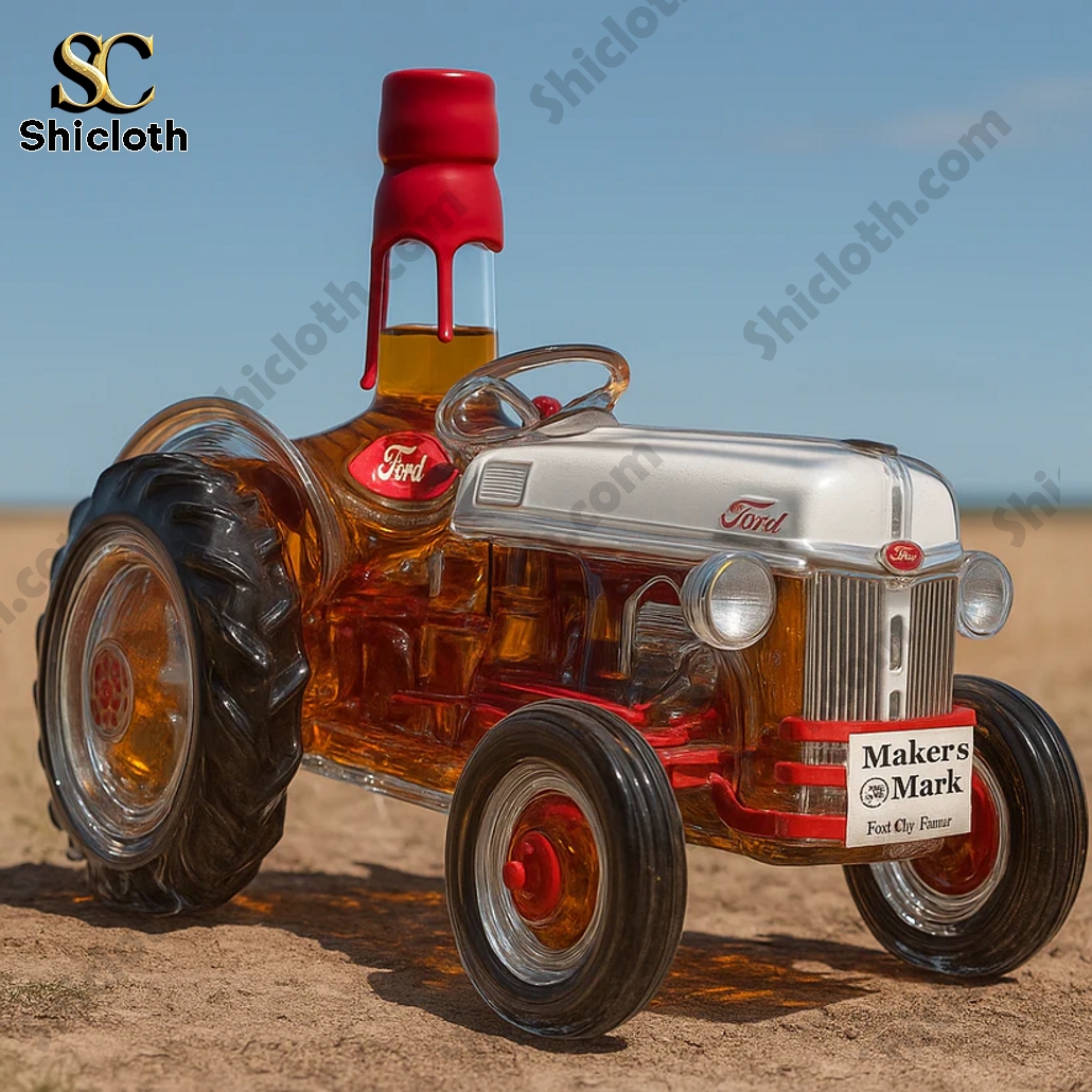 Ford 8N Tractor Whiskey Bottle