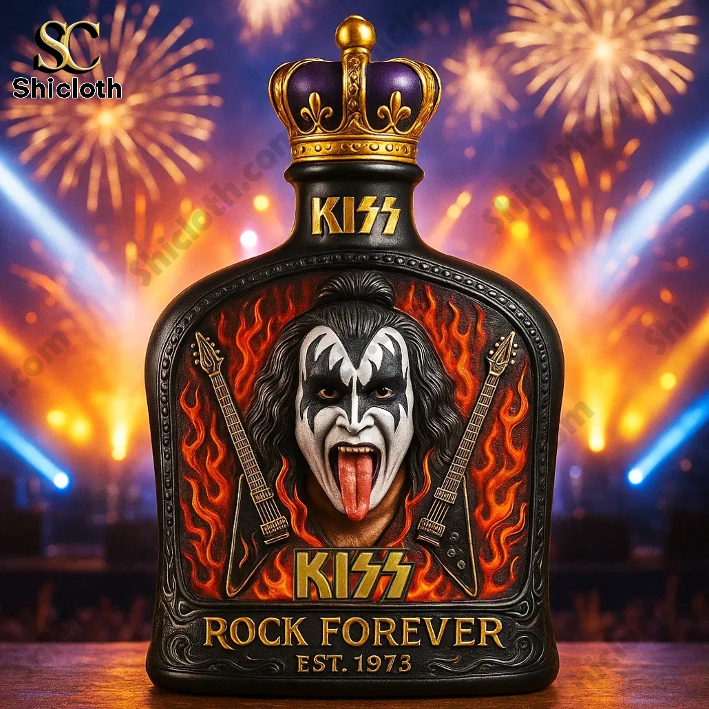 Gene Simmons Kiss Band Crown Royal Whiskey Bottle