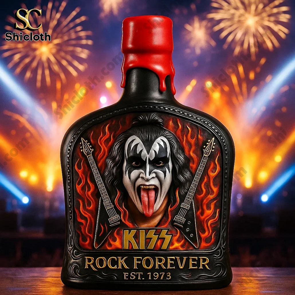 Gene Simmons Kiss Band Crown Royal Whiskey Bottle 3 Gene Simmons Kiss Band Crown Royal Whiskey Bottle - Image 3