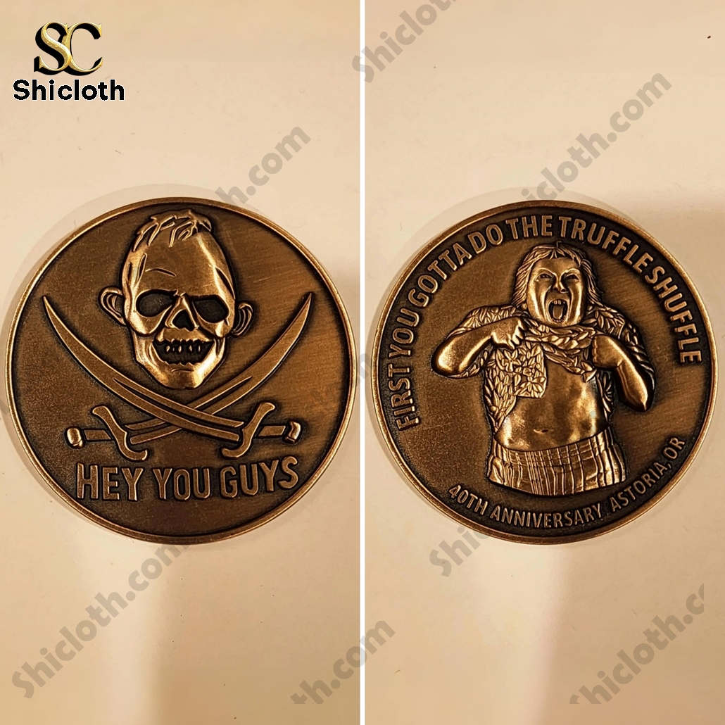 Goonies 40th Anniversary Commemorative Challenge Coin Sloth and Chunk