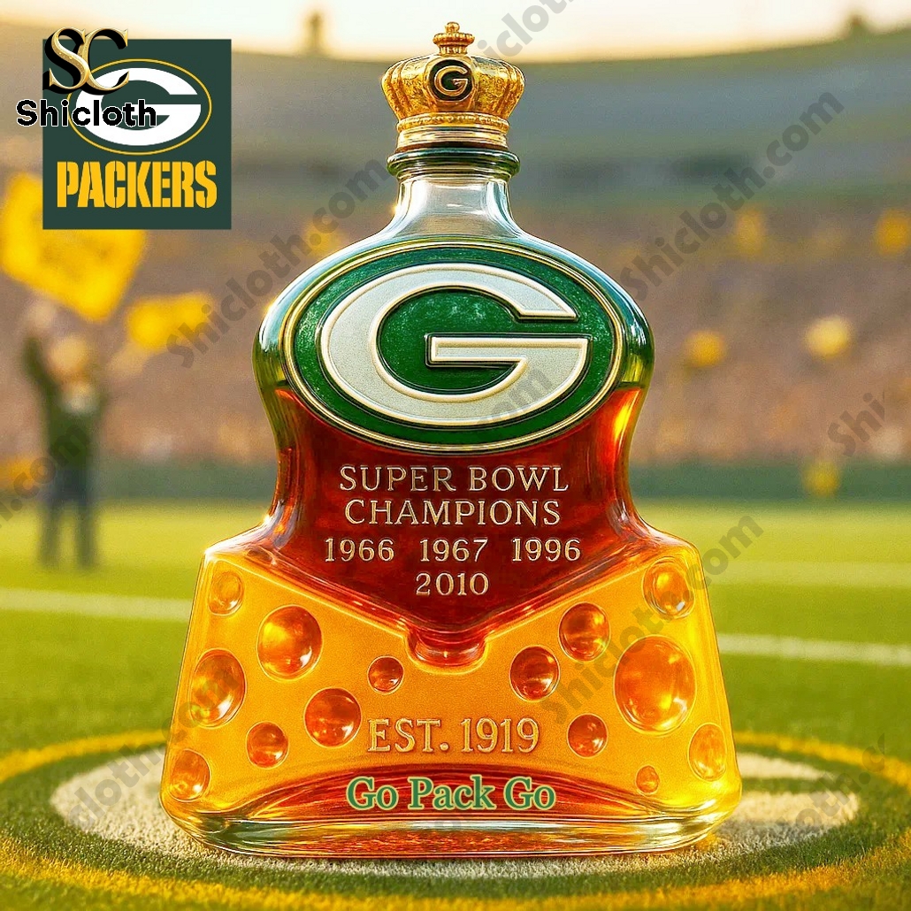 Green Bay Packers Limited Edition Cheese Whiskey Bottle