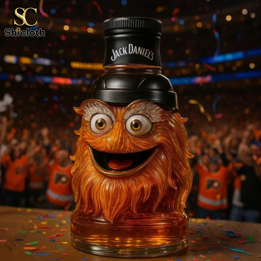Gritty Mascot Philadelphia Flyers Whiskey Bottle 4 Gritty Mascot Philadelphia Flyers Whiskey Bottle - Image 4