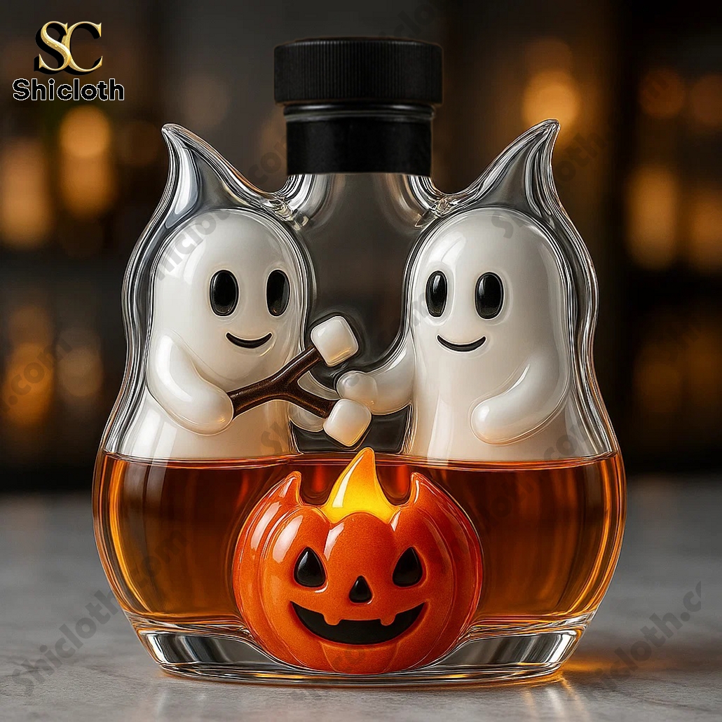 Halloween Ghost Campfire Gathering Limited Edition Whisky Bottle 3 Halloween Ghost Campfire Gathering Limited Edition Whisky Bottle - Image 3