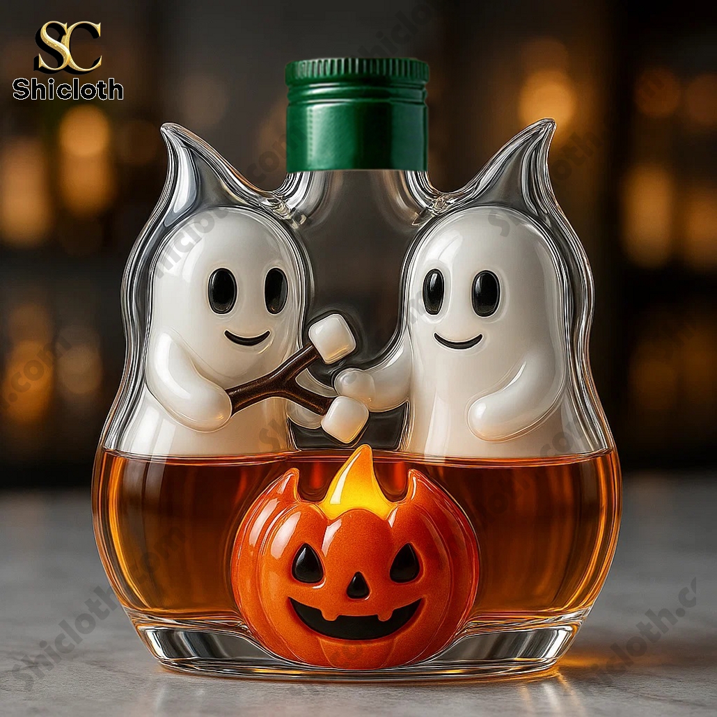 Halloween Ghost Campfire Gathering Limited Edition Whisky Bottle 4 Halloween Ghost Campfire Gathering Limited Edition Whisky Bottle - Image 4