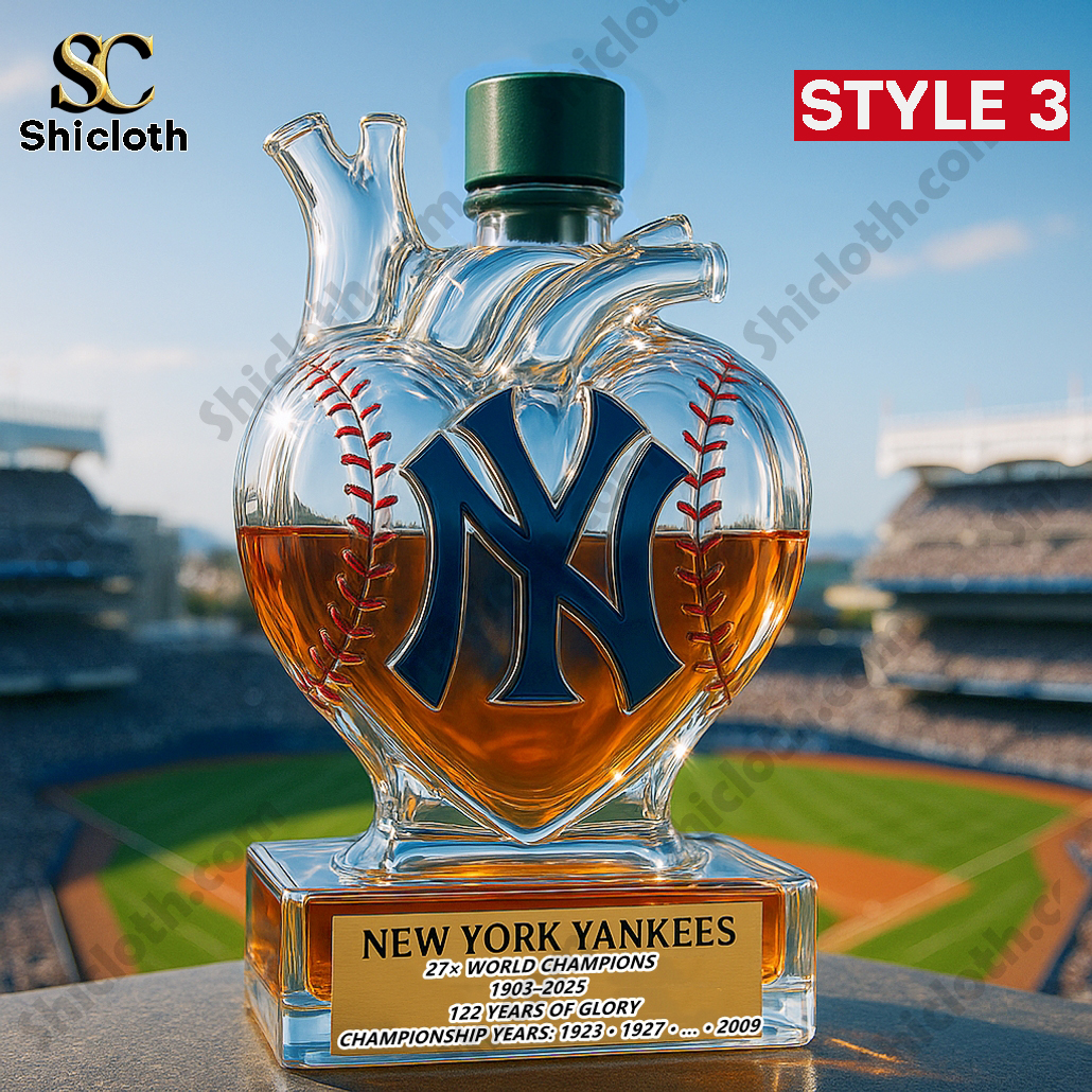 Heart of the New Yord Yankees 27x World Champions Whiskey Bottle 3 Heart of the New Yord Yankees 27x World Champions Whiskey Bottle - Image 3