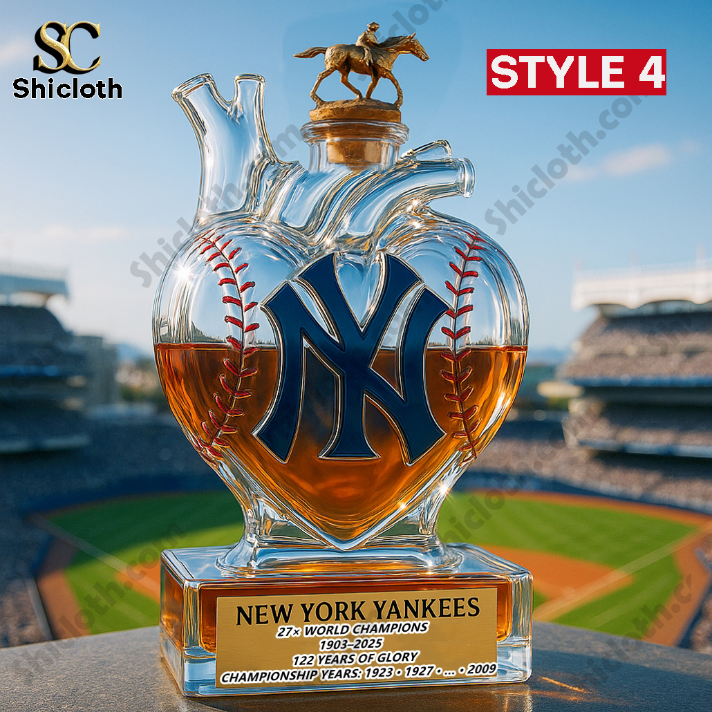 Heart of the New Yord Yankees 27x World Champions Whiskey Bottle 4 Heart of the New Yord Yankees 27x World Champions Whiskey Bottle - Image 4