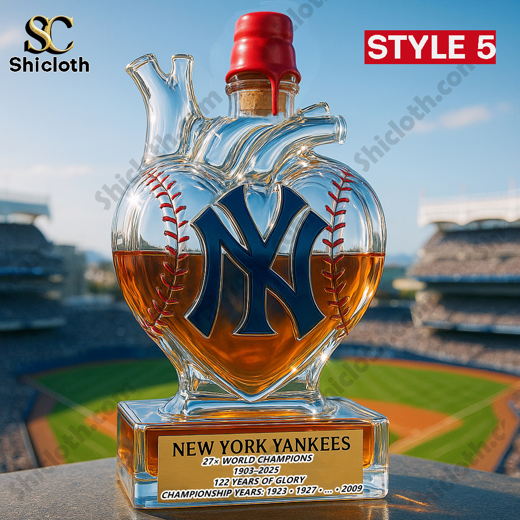 Heart of the New Yord Yankees 27x World Champions Whiskey Bottle 5 Heart of the New Yord Yankees 27x World Champions Whiskey Bottle - Image 5
