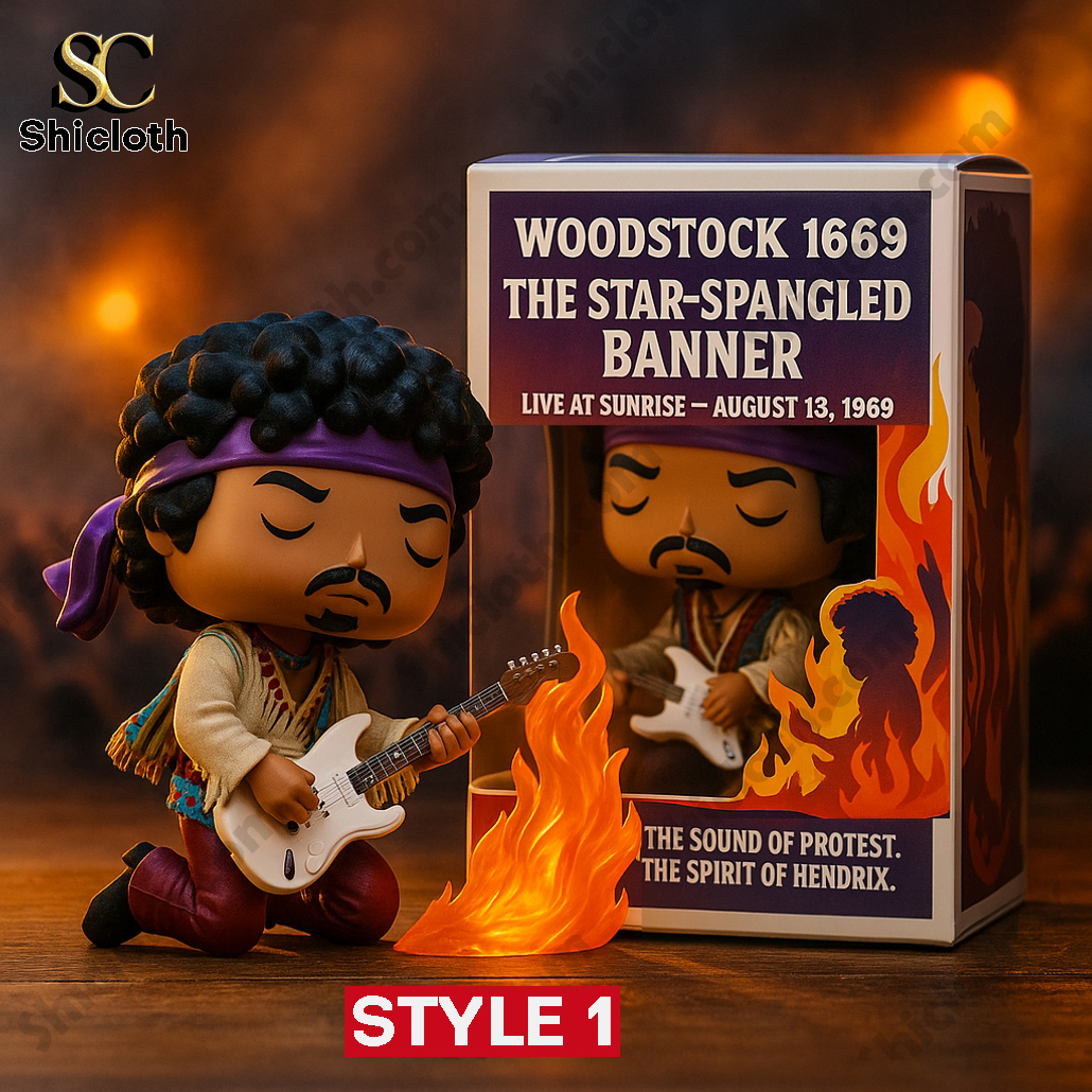 HENDRIX LIVE 1969 & WOODSTOCK LEGENDARY MOMENTS Pop Figure Doll