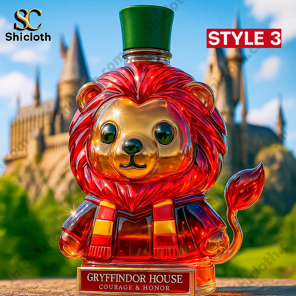 Hogwarts Gryffindor Lion Courage & Honor Whiskey Bottle 3 Hogwarts Gryffindor Lion Courage & Honor Whiskey Bottle - Image 3