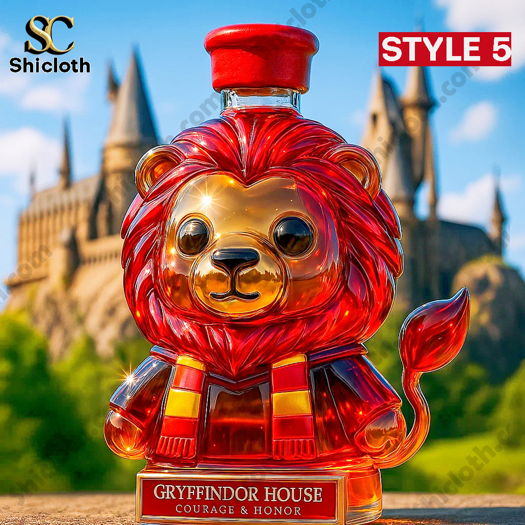 Hogwarts Gryffindor Lion Courage & Honor Whiskey Bottle 5 Hogwarts Gryffindor Lion Courage & Honor Whiskey Bottle - Image 5