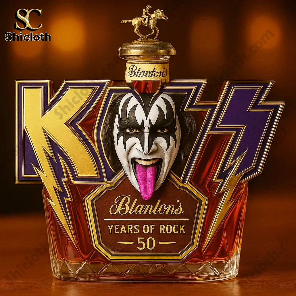 HOT Kiss 50 Years Of Rock Whiskey Bottle 3 HOT Kiss 50 Years Of Rock Whiskey Bottle - Image 3