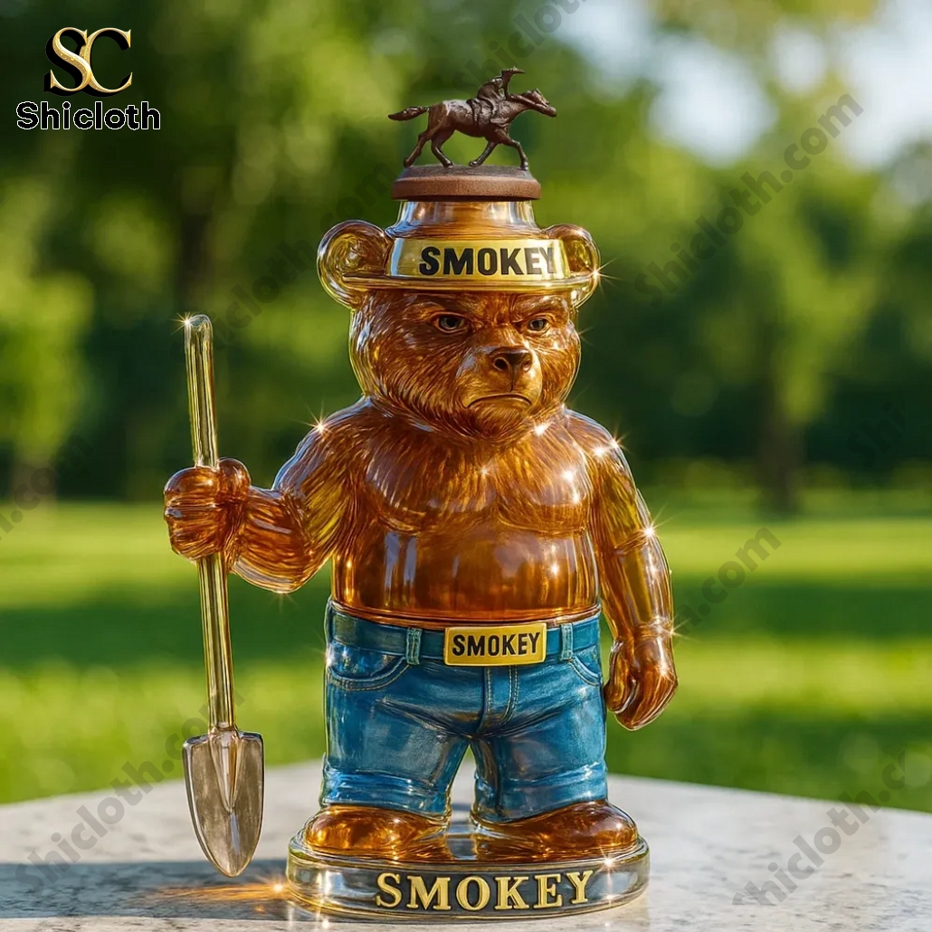 Hot New Style Smokey Bear Whiskey Bottle 3 Hot New Style Smokey Bear Whiskey Bottle - Image 3