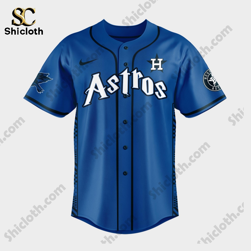 Alternative view of Houston Astros Ravenclaw House Baseball Jersey