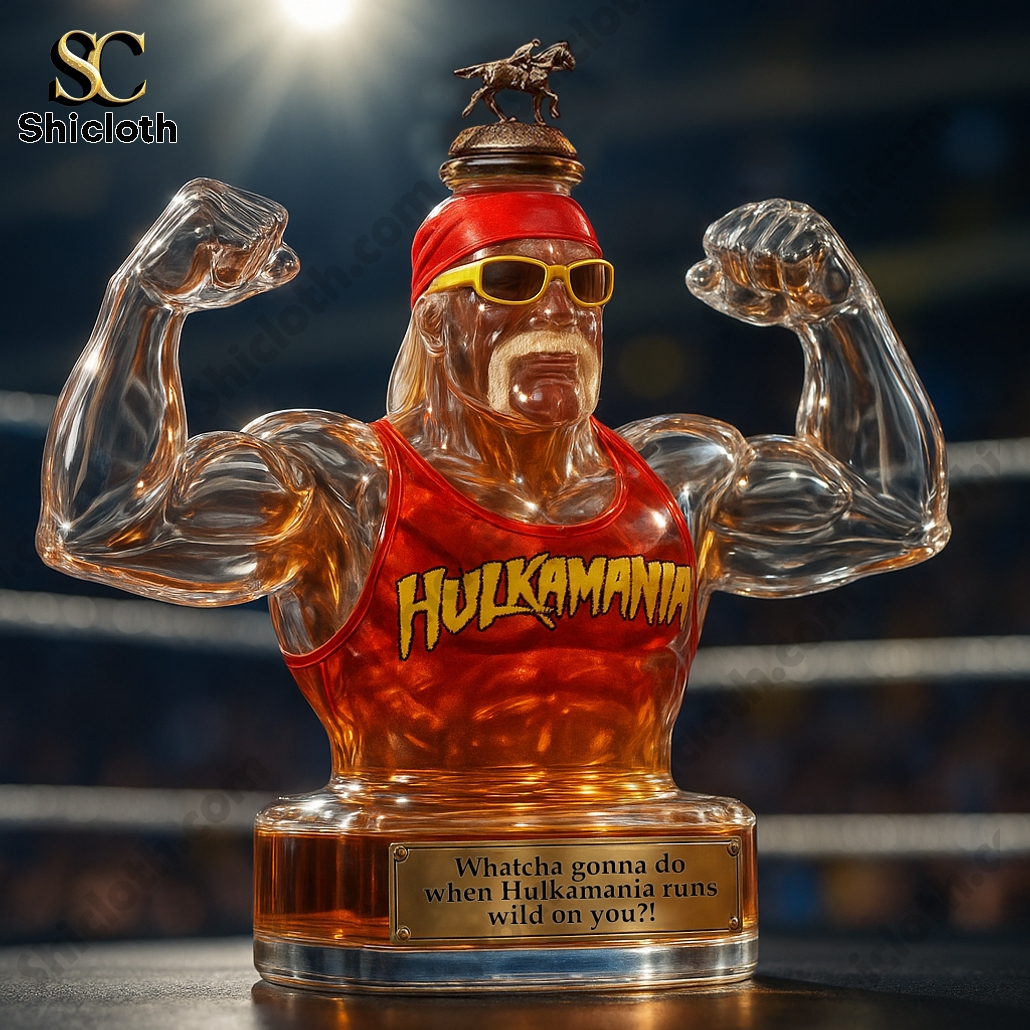 Hulk Hogan Hulkamania Memorial Whiskey Bottle 3 Hulk Hogan Hulkamania Memorial Whiskey Bottle - Image 3